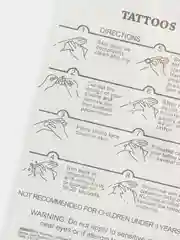 Синий временные татуировки Flash Tattoo