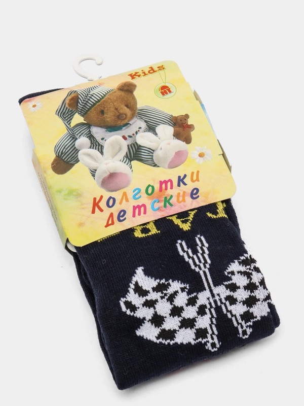 Детские колготки kidPower "Флаги", хлопок, 74-80