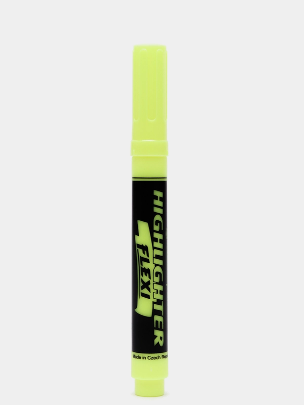 Текстовыделитель с гибким наконечником "Flexi", желтый, Centropen