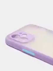 Лавандовый противоударный чехол для iPhone 11, 12, 13, Pro, ProMax, Mini, с защитой камеры