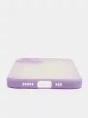 Лавандовый противоударный чехол для iPhone 11, 12, 13, Pro, ProMax, Mini, с защитой камеры