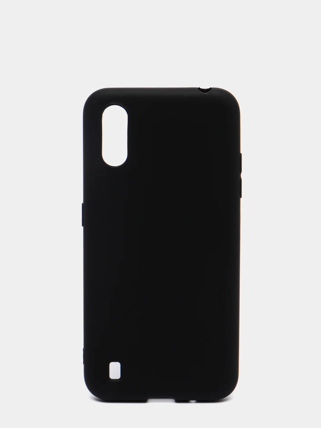 Черный чехол Samsung Galaxy A01 / M01 / Самсунг Галакси А01 / М01 силиконовый цветной матовый