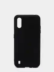 Черный чехол Samsung Galaxy A01 / M01 / Самсунг Галакси А01 / М01 силиконовый цветной матовый