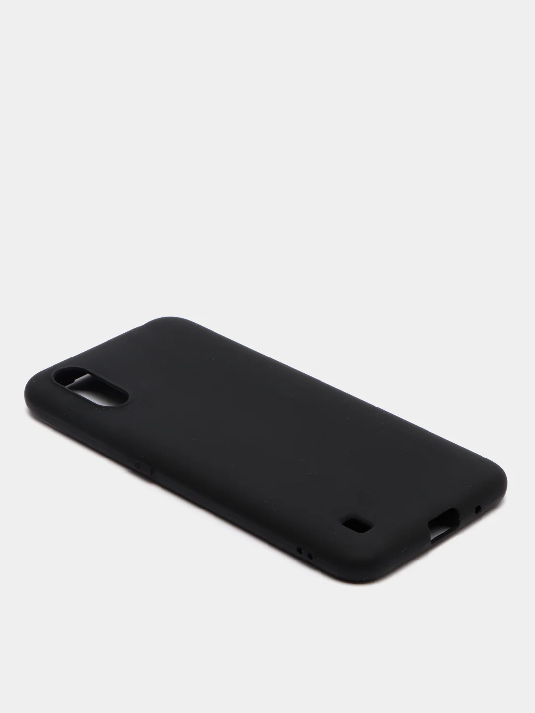 Черный чехол Samsung Galaxy A01 / M01 / Самсунг Галакси А01 / М01 силиконовый цветной матовый