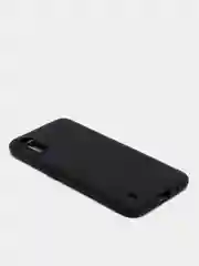 Черный чехол Samsung Galaxy A01 / M01 / Самсунг Галакси А01 / М01 силиконовый цветной матовый