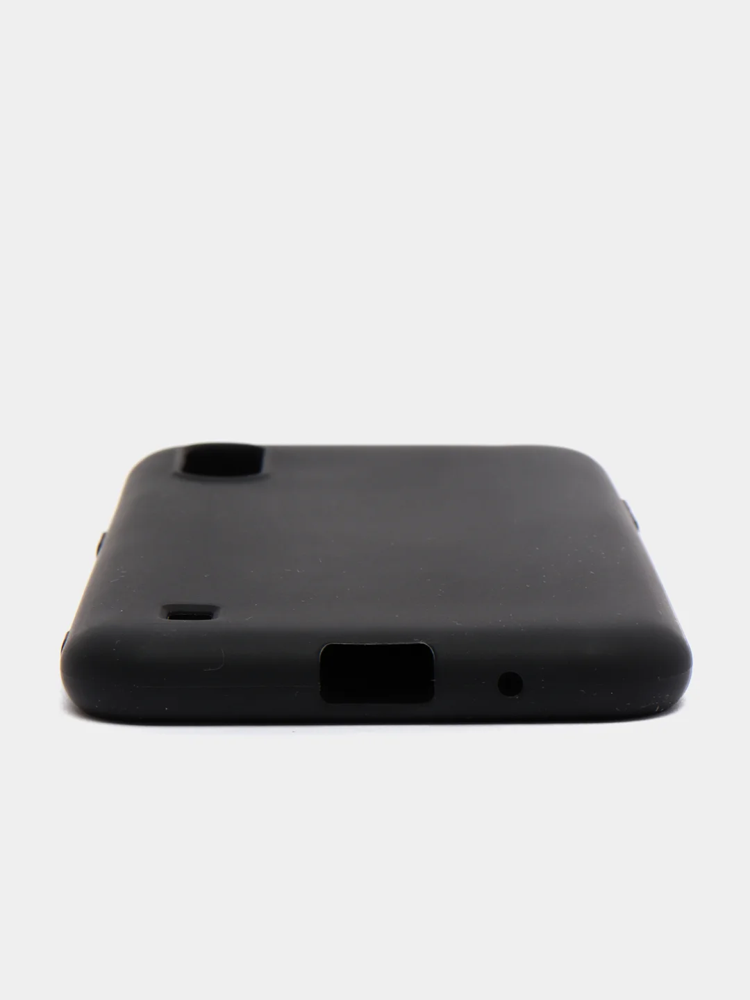 Черный чехол Samsung Galaxy A01 / M01 / Самсунг Галакси А01 / М01 силиконовый цветной матовый