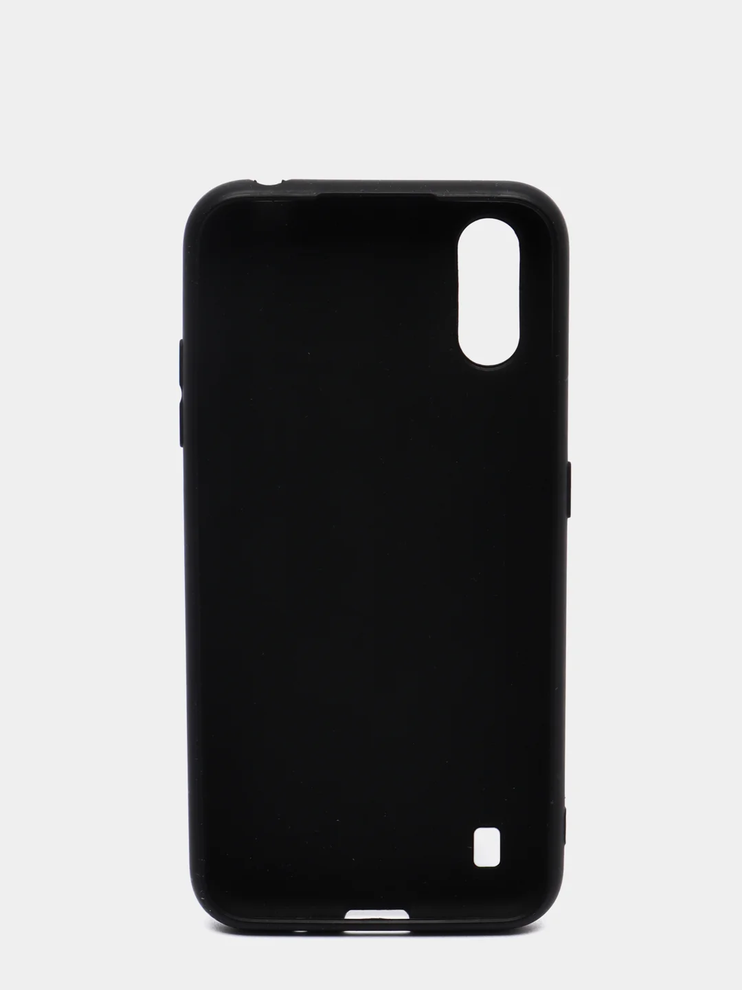 Черный чехол Samsung Galaxy A01 / M01 / Самсунг Галакси А01 / М01 силиконовый цветной матовый
