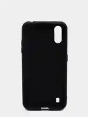 Черный чехол Samsung Galaxy A01 / M01 / Самсунг Галакси А01 / М01 силиконовый цветной матовый