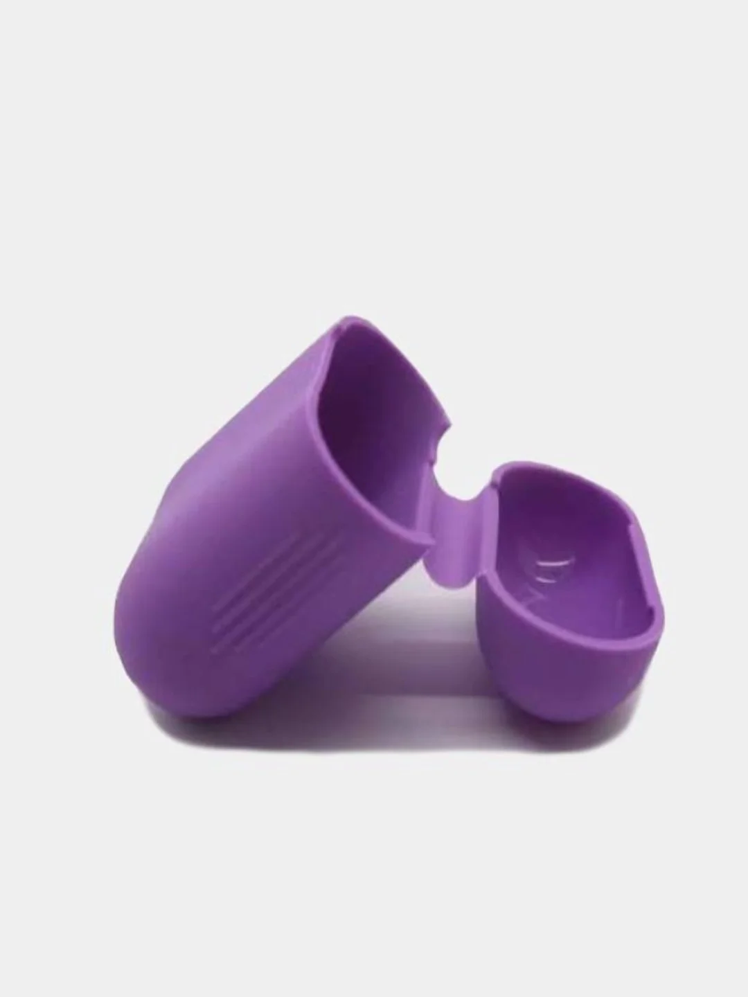 Фиолетовый чехол для наушников AirPods 1, 2, силиконовый