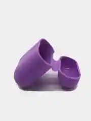 Фиолетовый чехол для наушников AirPods 1, 2, силиконовый