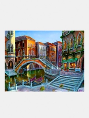 Алмазная мозаика "Город" 30*40 см без подрамника