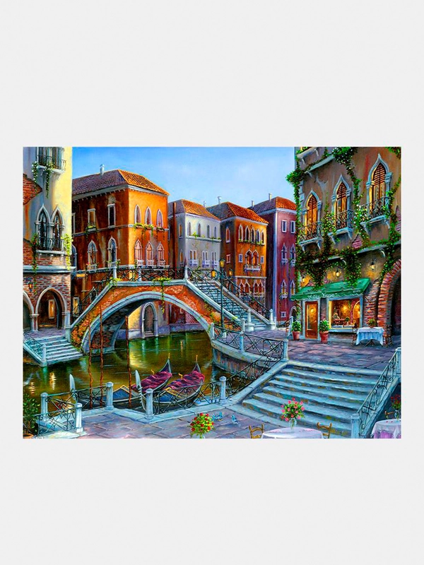 Алмазная мозаика "Город" 30*40 см без подрамника