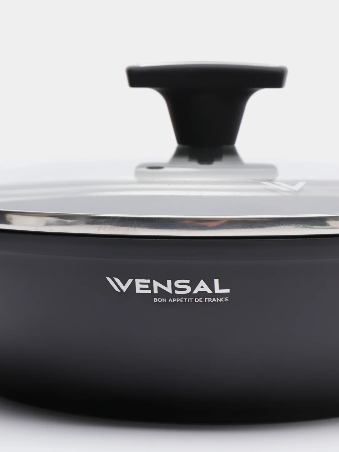 Сотейник с крышкой Vensal Velours noir VS1004 26см
