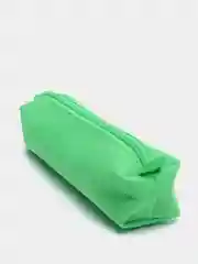 Зеленый пенал школьный   20*5 см