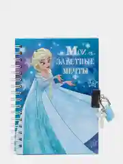 Блокнот дневник для девочки на замочке "Мои заветные мечты", холодное сердце