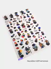 Наклейки для дизайна ногтей металлик The Factory Nail