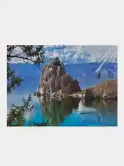 Хаки алмазная мозаика "Цветы" 20*30 см на  подрамнике