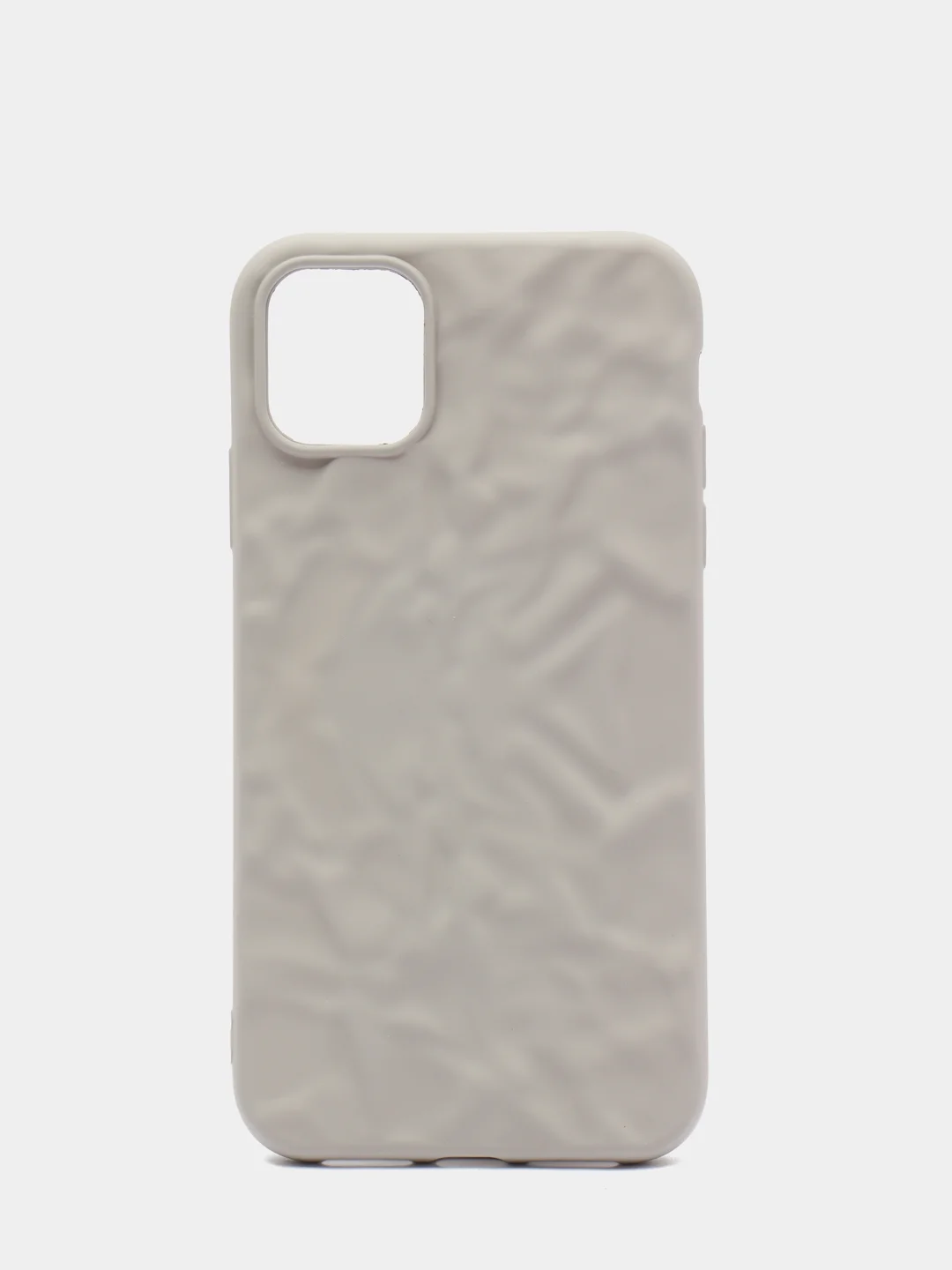 Серый чехол iPhone 11 TPU, без логотипа, закрытый низ