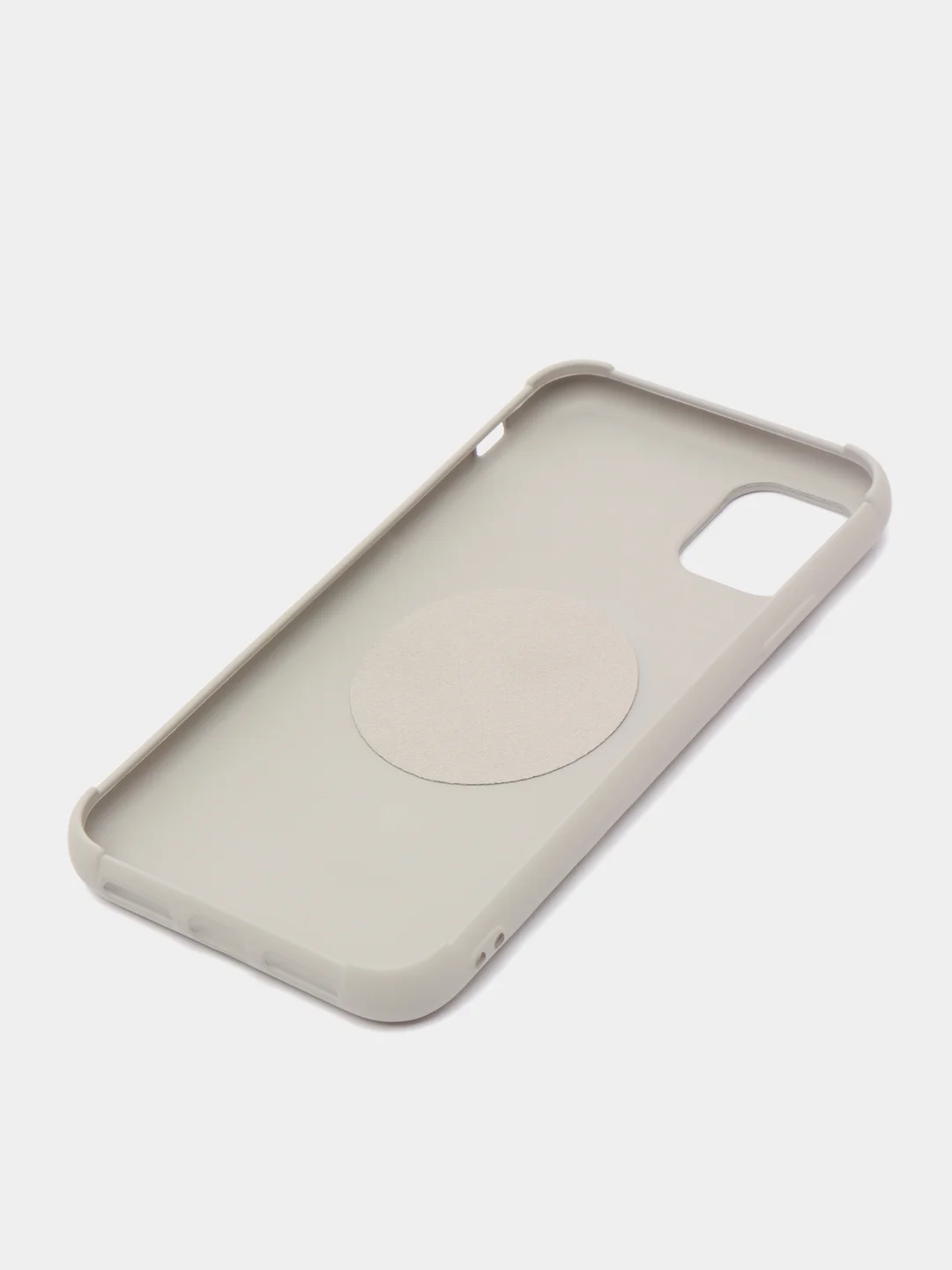 Серый чехол iPhone 11 TPU, без логотипа, закрытый низ