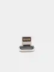 Серебряный usb кабель магнитный Quick Charge 3.0 быстрый заряд с передачей данных, 2-х метровые