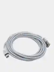 Серебряный usb кабель магнитный Quick Charge 3.0 быстрый заряд с передачей данных, 2-х метровые