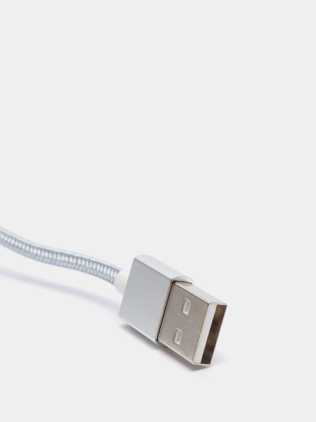 Серебряный usb кабель магнитный Quick Charge 3.0 быстрый заряд с передачей данных, 2-х метровые