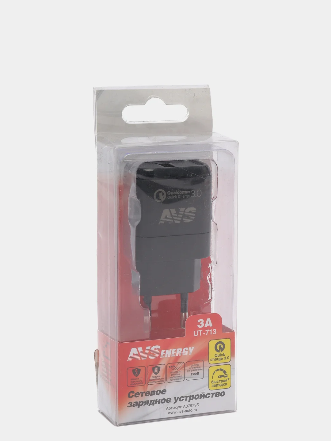 USB, сетевое зарядное устройство, AVS 1, порт, Quick Charge, 1.5-3A, 2 порта, 2,4А