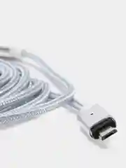 Серебряный usb кабель магнитный Quick Charge 3.0 быстрый заряд с передачей данных, 2-х метровые