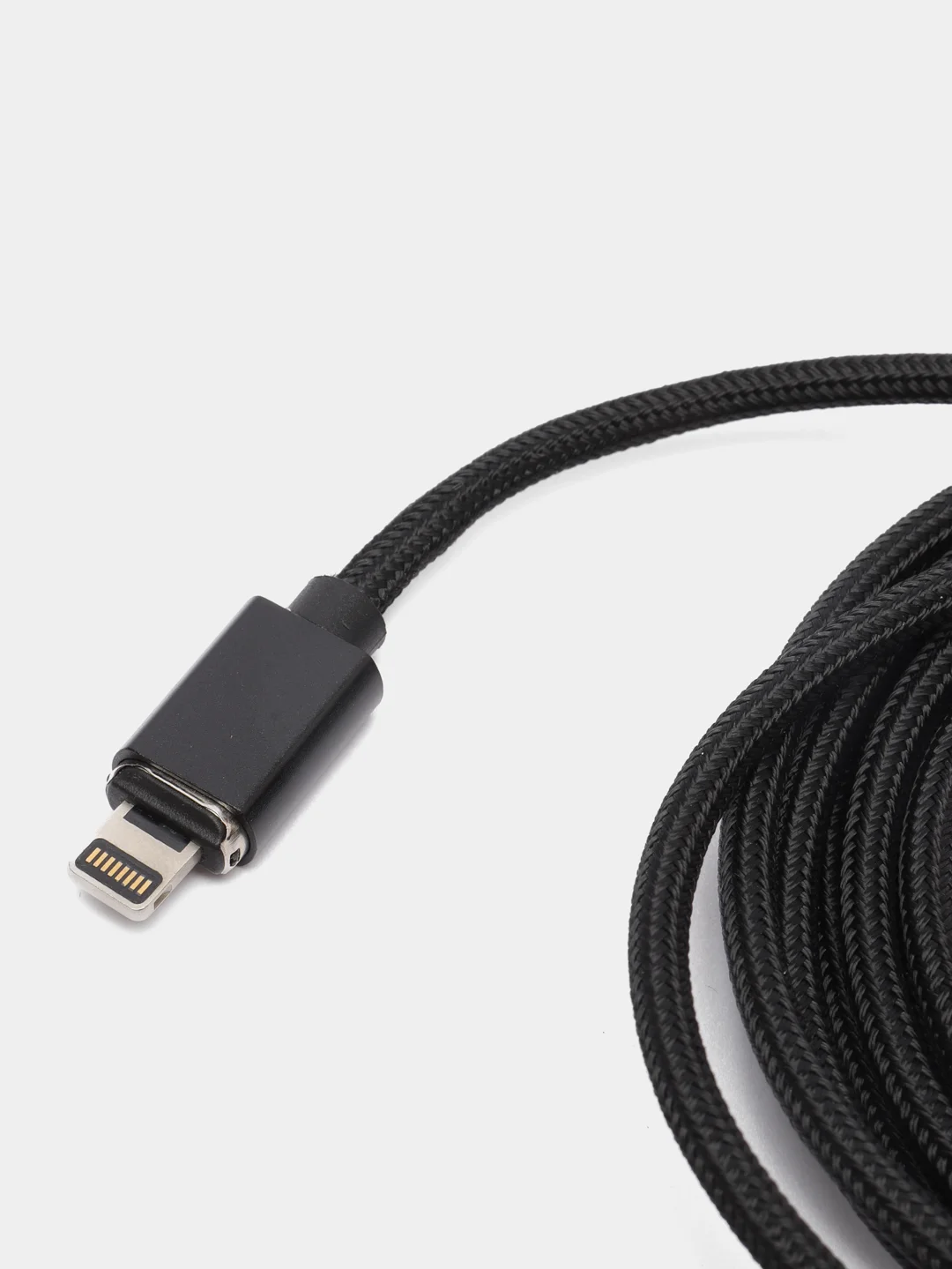 Черный usb кабель магнитный Quick Charge 3.0 быстрый заряд с передачей данных, 2-х метровые