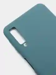 Зеленый чехол для Samsung Galaxy A7 2018, А750 (Самсунг Галакси А7), прозрачный