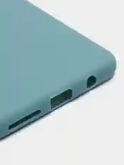 Зеленый чехол для Samsung Galaxy A7 2018, А750 (Самсунг Галакси А7), прозрачный
