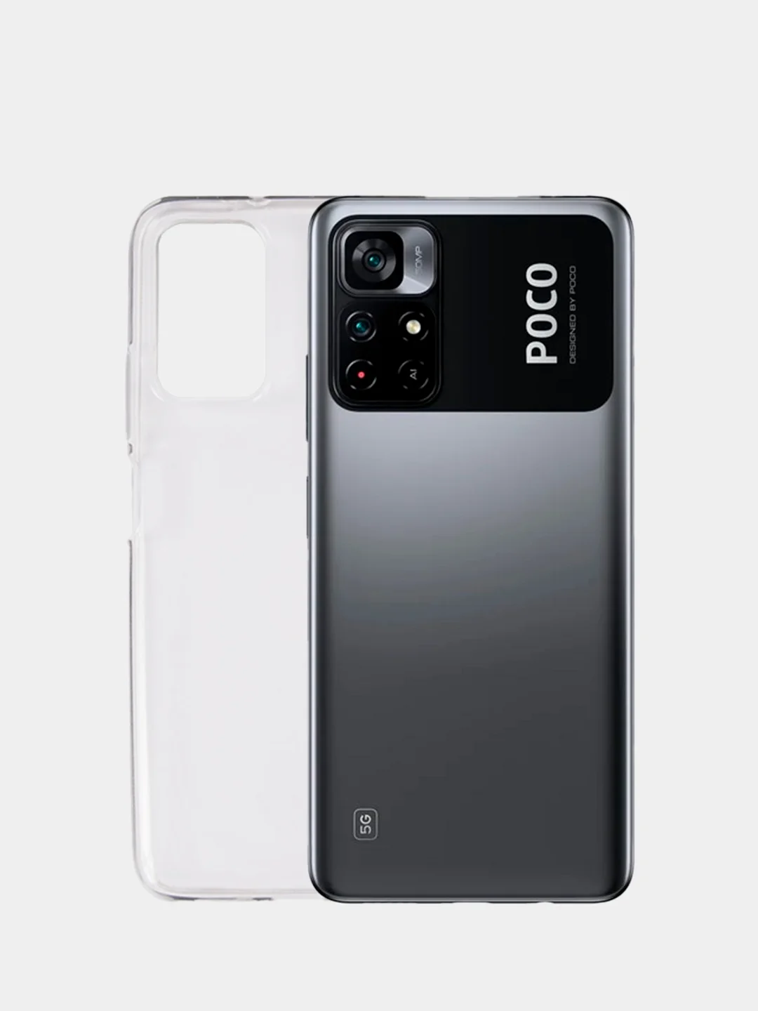 Прозрачный чехол для Xiaomi Poco M4 Pro 5G, Redmi Note 11 5G, (Поко М4 Про 5G, Нот 11 5G) силиконовый
