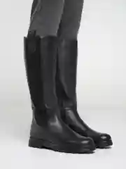 Сапоги женские, демисезонные, кожаные, Юничел