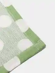 Зеленый скатерть Горох, рогожка