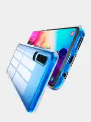Плотный чехол Samsung A20S 1.5мм силикон прозрачный