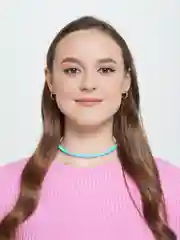 Голубой чокер из бусин