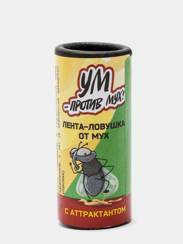 Липкая лента от мух "УМ-Против Мух", с аттрактантом, 1 штука