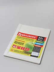 Файл-вкладыш А4 BRAUBERG, 110 мкм, вертикальный, 50 штук