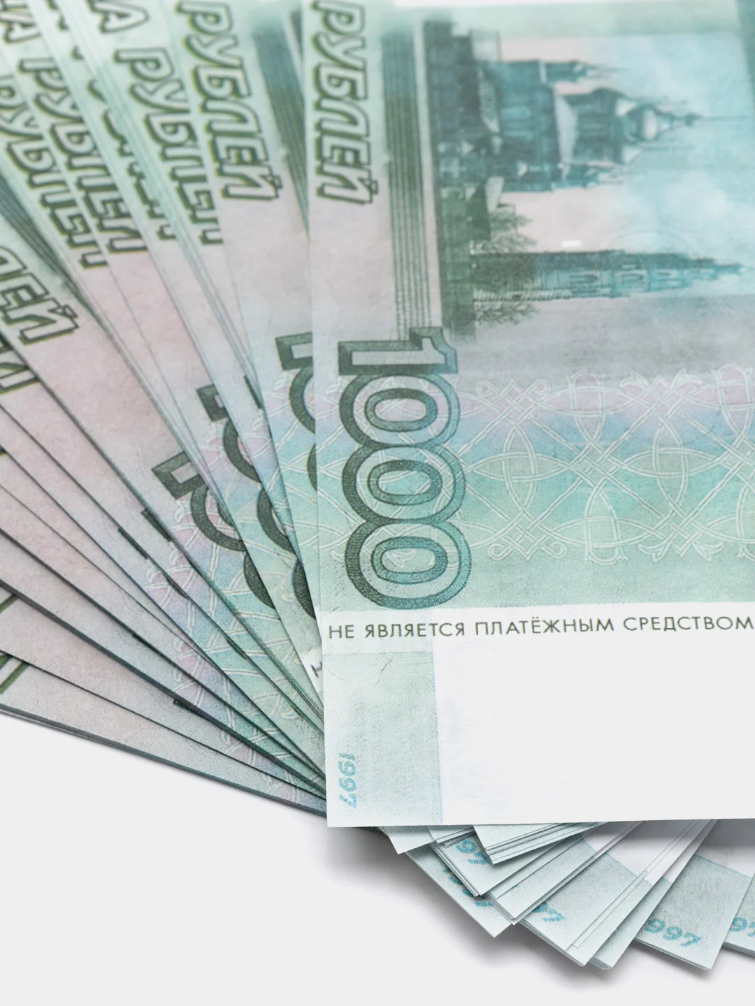 Пачка купюр для выкупа "1000", 80 штук, 15 х 6 х 1 см