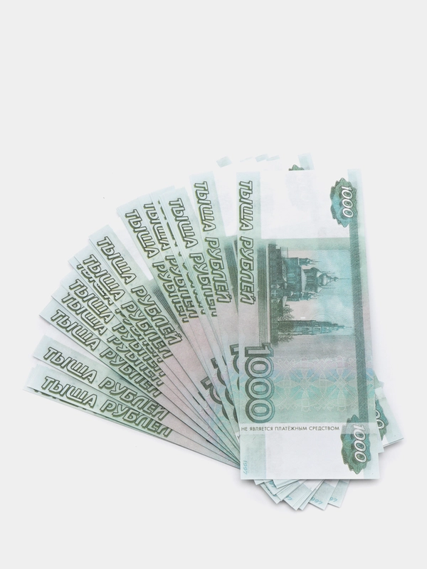 Пачка купюр для выкупа "1000", 80 штук, 15 х 6 х 1 см