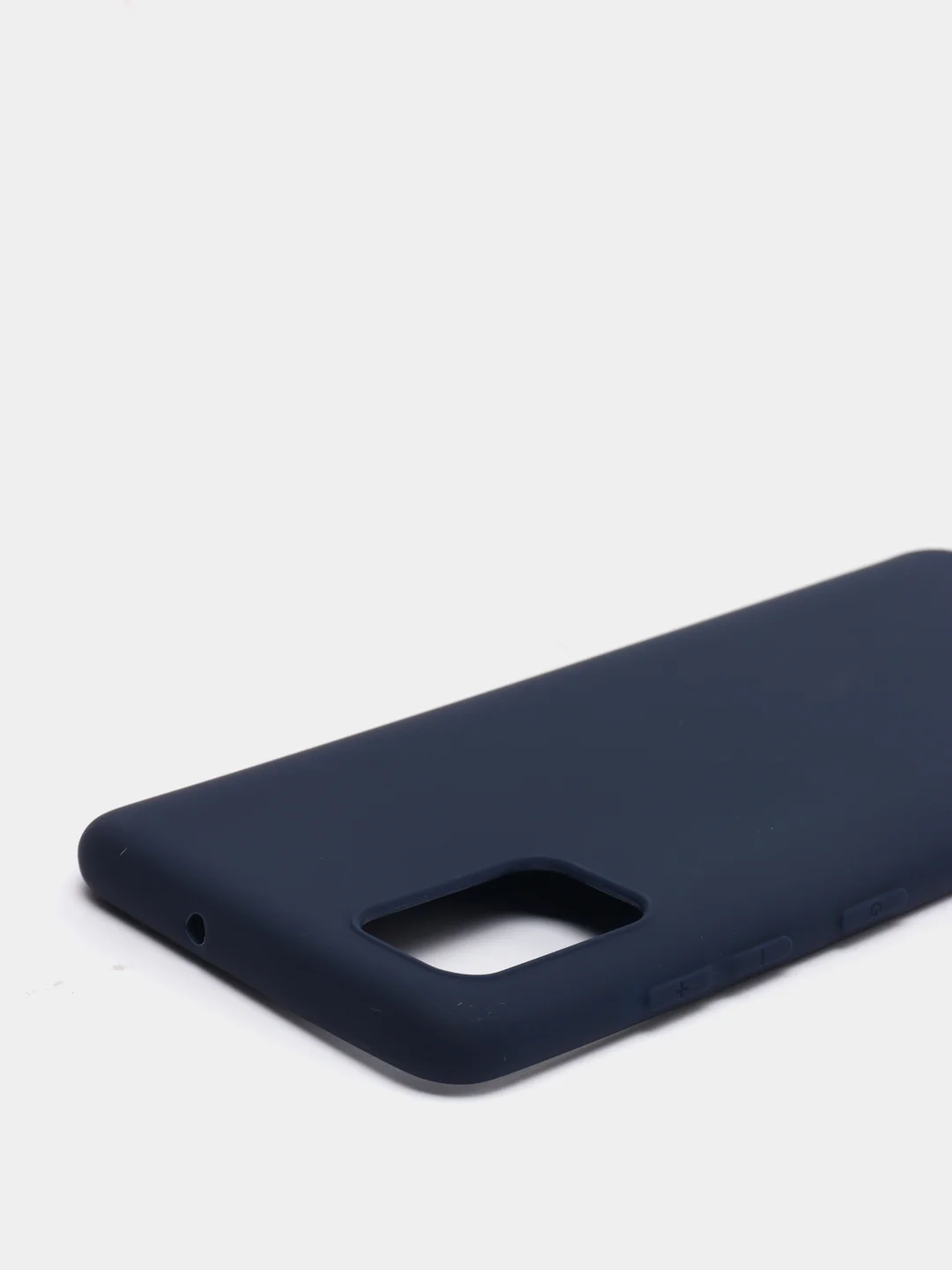 Темно-синий чехол Samsung Galaxy A51 (Самсунг Галакси А51) силиконовый, цветной, матовый