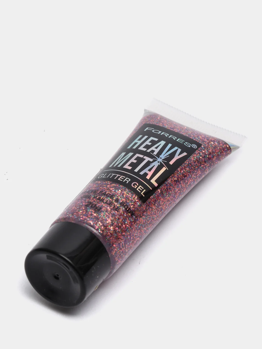 Пурпурный глиттер - гель для лица и тела Farres Heavy Metal Glitter Gel
