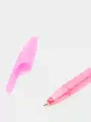 Розовый синяя шариковая ручка