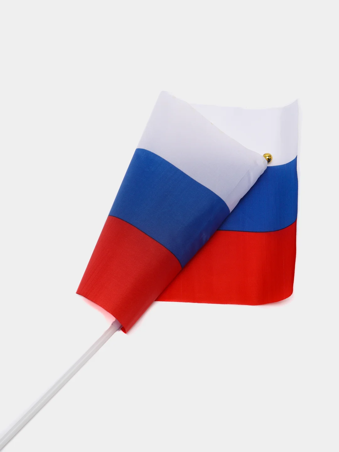 Флаг России, 20х28 см, шток (40 см) , полиэстер