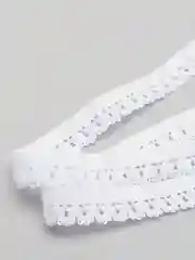 Резинка ажурная белая