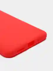 Красный силиконовый чехол для Xiaomi Redmi 9A (Сяоми Редми 9А), прозрачный