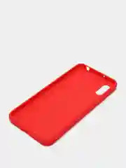 Красный силиконовый чехол для Xiaomi Redmi 9A (Сяоми Редми 9А), прозрачный