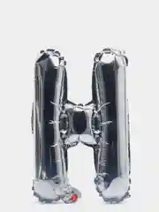 Серебряный шары "Happy Birthday"