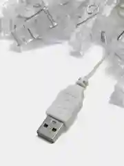 Белый гирлянда прищепки 6 метров, 40 огней, тип питания USB