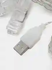 Пурпурный гирлянда в форме прищепок длиной 3 метра 20 штук, тип питания - USB